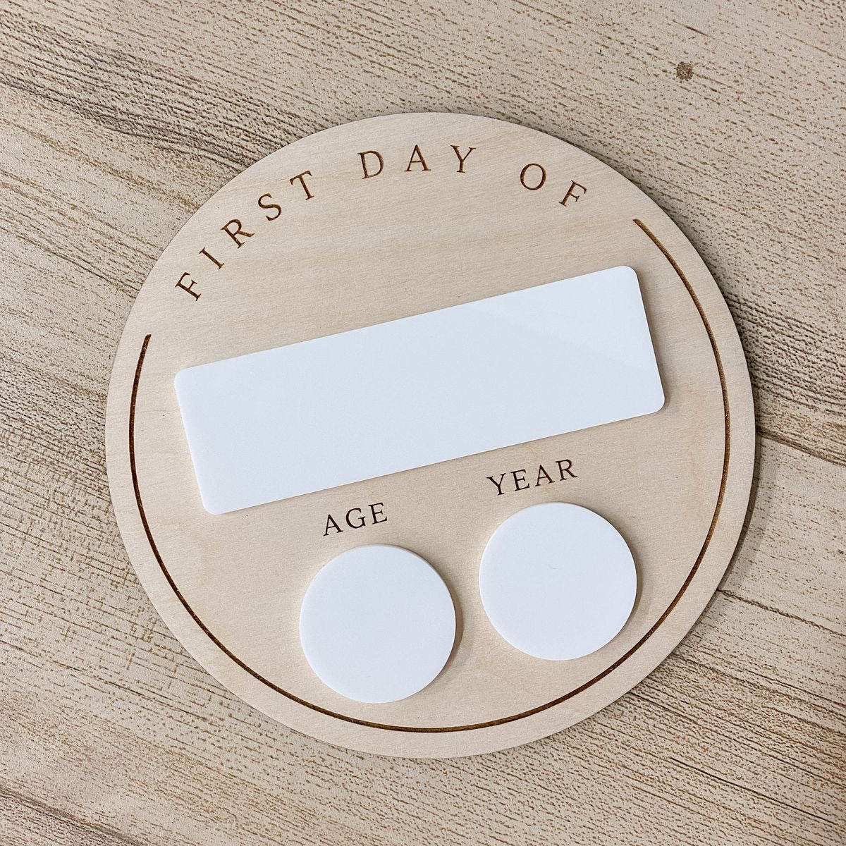 First Day Of Round Plaque