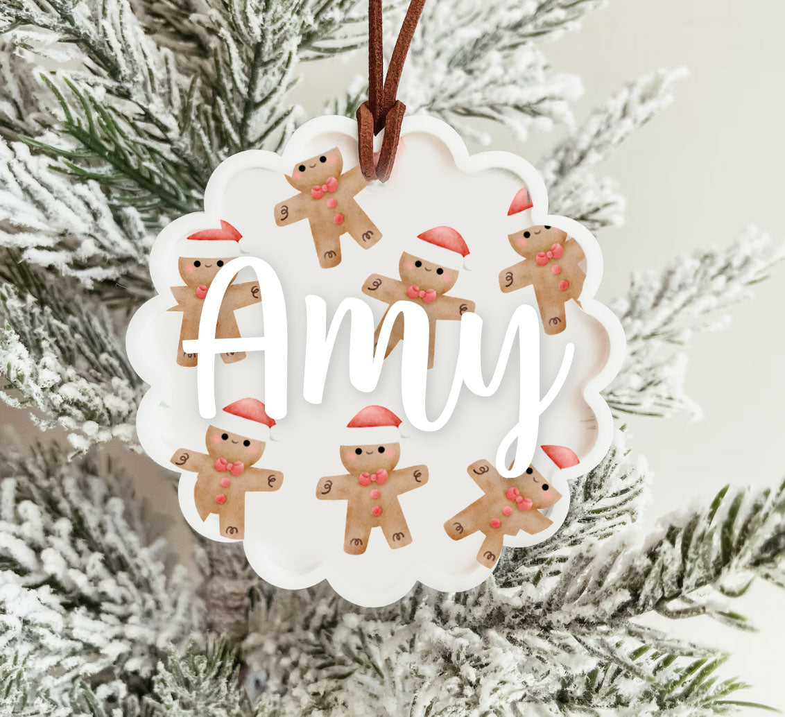 Personalised Christmas Ornament - Gingerbread Man