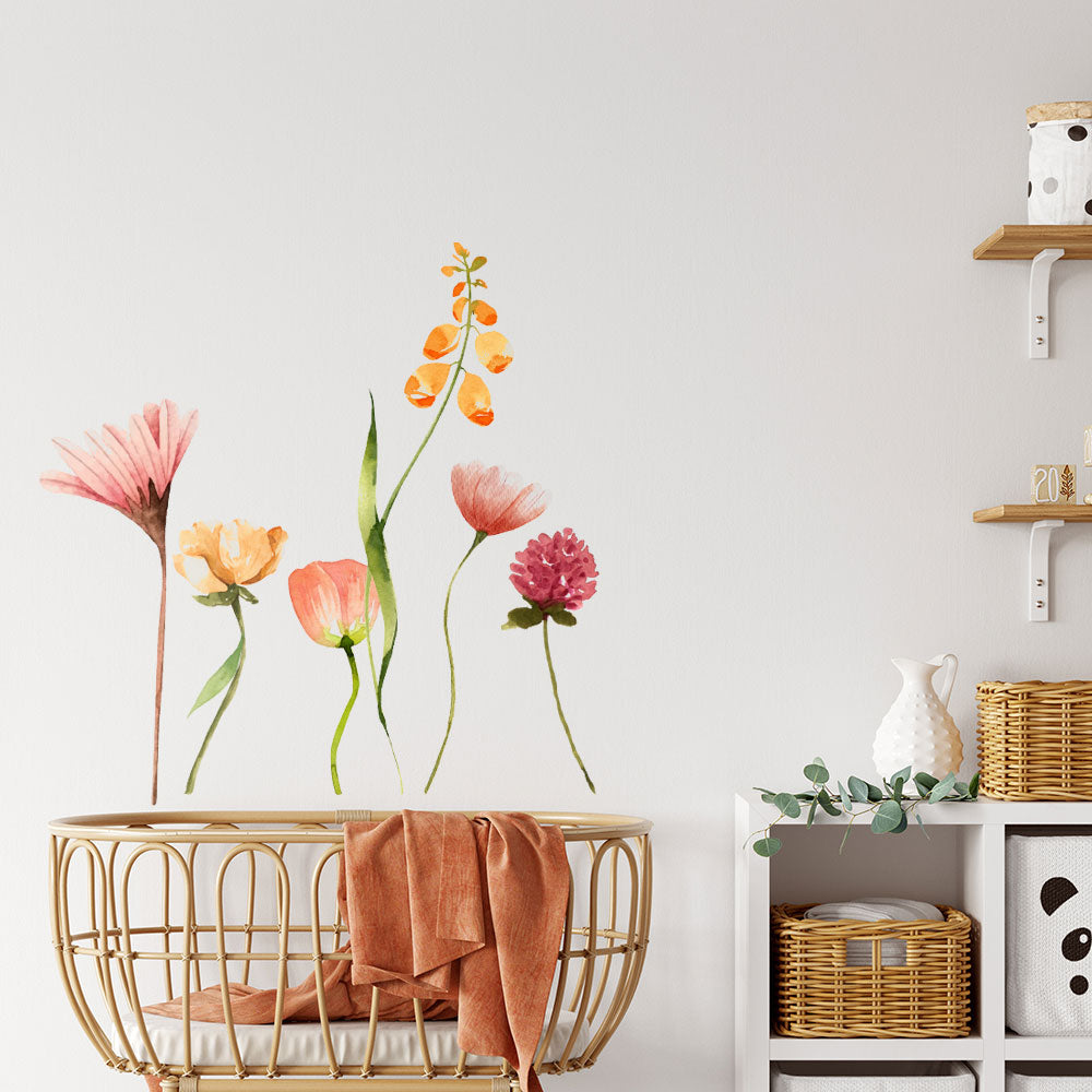Large Wildflower Sticker Set