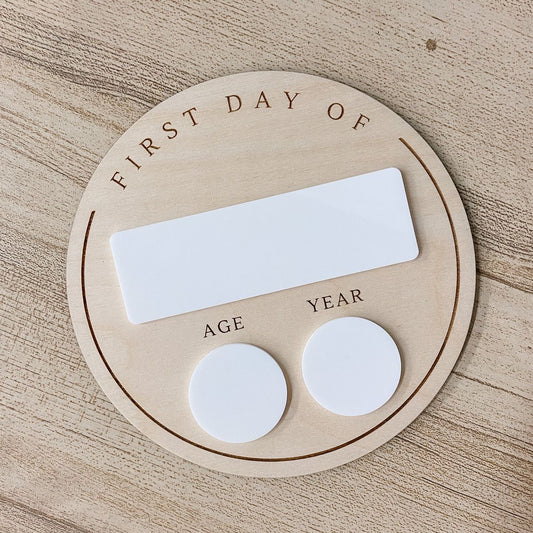 First Day Of Round Plaque