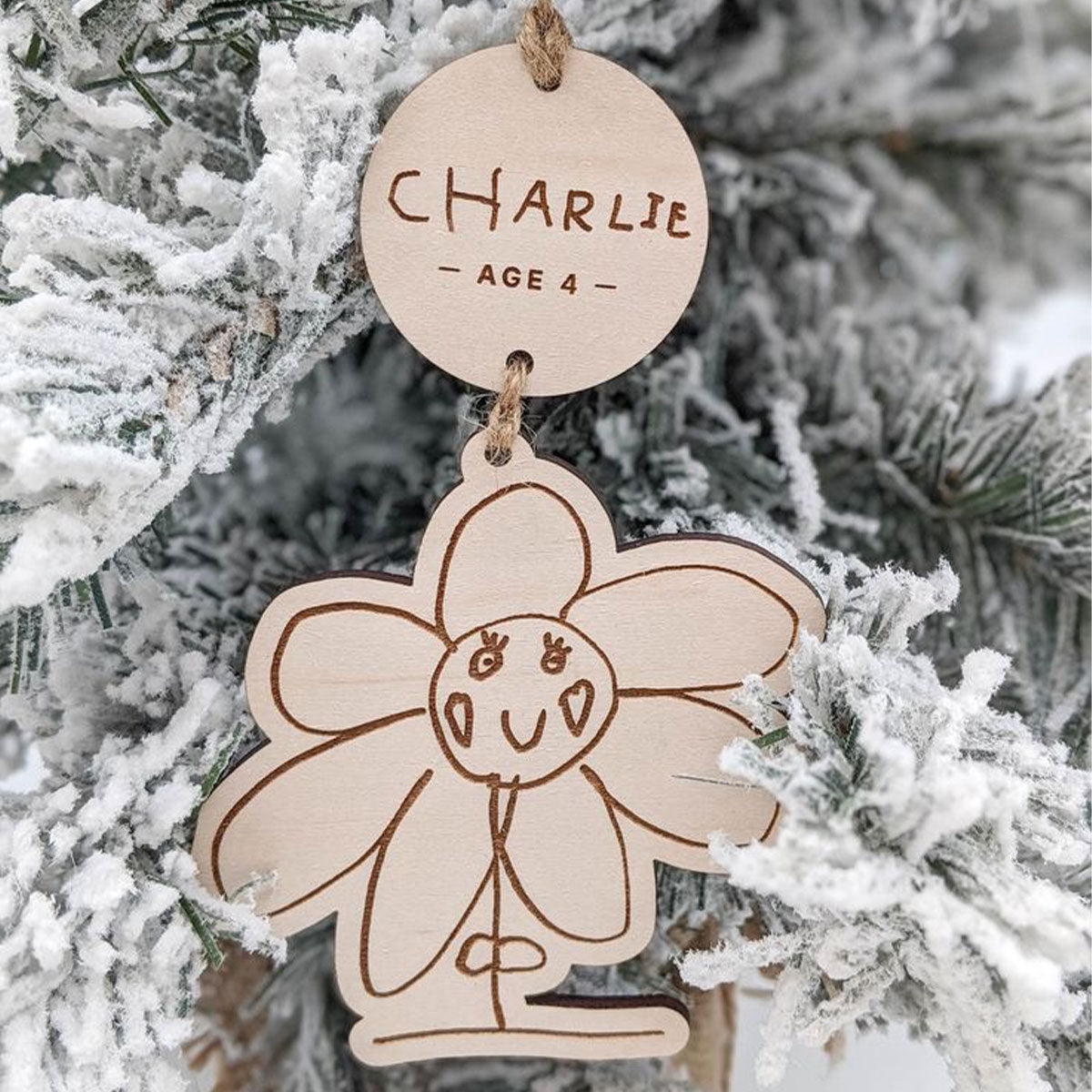 Christmas Tree Decoration - Personalised Drawing