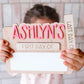 Personalised First Day Of Plaque